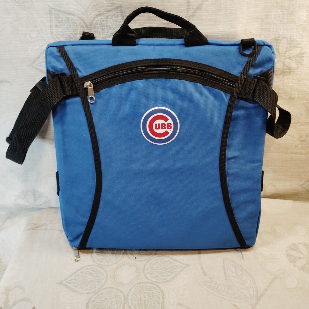 Chicago Cubs Seat/Chair Cushion Blue And Red With Logo